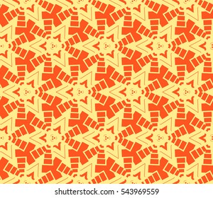 Modern stylish texture. Repeating abstract background with chaotic strokes. Trendy hipster print.Vector seamless pattern.