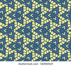 Modern stylish texture. Repeating abstract background with chaotic strokes. Trendy hipster print.Vector seamless pattern.