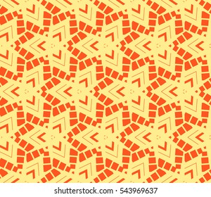 Modern stylish texture. Repeating abstract background with chaotic strokes. Trendy hipster print.Vector seamless pattern.