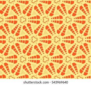 Modern stylish texture. Repeating abstract background with chaotic strokes. Trendy hipster print.Vector seamless pattern.
