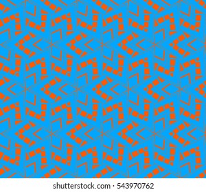 Modern stylish texture. Repeating abstract background with chaotic strokes. Trendy hipster print.Vector seamless pattern.