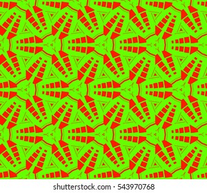 Modern stylish texture. Repeating abstract background with chaotic strokes. Trendy hipster print.Vector seamless pattern.