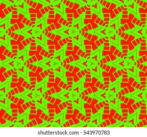 Modern stylish texture. Repeating abstract background with chaotic strokes. Trendy hipster print.Vector seamless pattern.