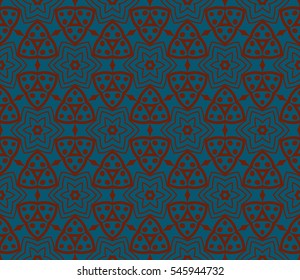 Modern stylish texture. Repeating abstract background with chaotic strokes. Trendy hipster print.Vector seamless pattern.