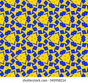 Modern stylish texture. Repeating abstract background with chaotic strokes. Trendy hipster print.Vector seamless pattern.