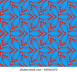 Modern stylish texture. Repeating abstract background with chaotic strokes. Trendy hipster print.Vector seamless pattern.