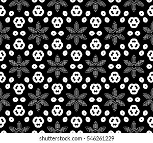 Modern stylish texture. Repeating abstract background with chaotic strokes. Trendy hipster print.Vector seamless pattern.