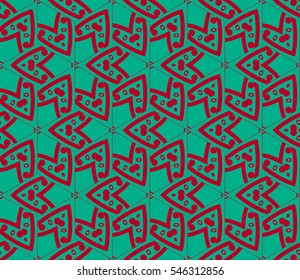 Modern stylish texture. Repeating abstract background with chaotic strokes. Trendy hipster print.Vector seamless pattern.