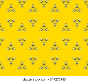 Modern stylish texture. Repeating abstract background with chaotic strokes. Trendy hipster print.Vector seamless pattern.