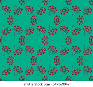 Modern stylish texture. Repeating abstract background with chaotic strokes. Trendy hipster print.Vector seamless pattern.