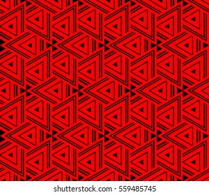Modern stylish texture. Repeating abstract background with chaotic strokes. Trendy hipster print.Vector seamless pattern.