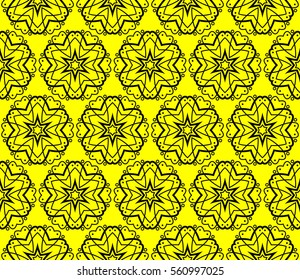 Modern stylish texture. Repeating abstract background with chaotic strokes. Trendy hipster print.Vector seamless pattern.