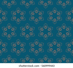 Modern stylish texture. Repeating abstract background with chaotic strokes. Trendy print.Vector seamless pattern.