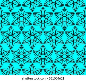 Modern stylish texture. Repeating abstract background with chaotic strokes. Trendy hipster print.Vector seamless pattern.
