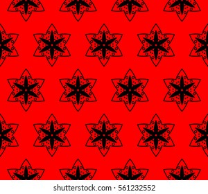Modern stylish texture. Repeating abstract background with chaotic strokes. Trendy hipster print.Vector seamless pattern.