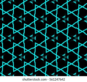 Modern stylish texture. Repeating abstract background with chaotic strokes. Trendy hipster print.Vector seamless pattern.