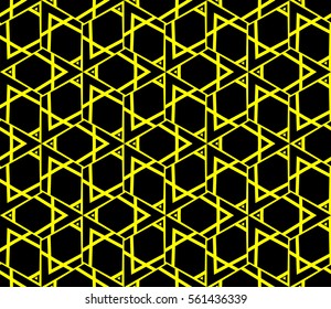 Modern stylish texture. Repeating abstract background with chaotic strokes. Trendy hipster print.Vector seamless pattern.