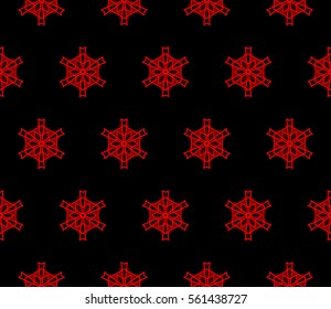 Modern stylish texture. Repeating abstract background with chaotic strokes. Trendy hipster print.Vector seamless pattern.