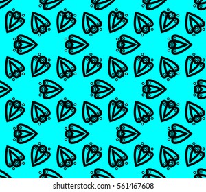 Modern stylish texture. Repeating abstract background with chaotic strokes. Trendy hipster print.Vector seamless pattern.