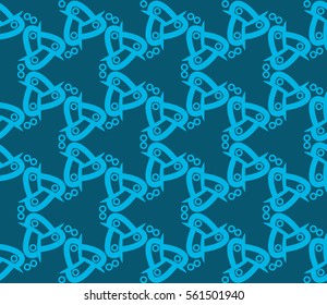 Modern stylish texture. Repeating abstract background with chaotic strokes. Trendy hipster print.Vector seamless pattern.