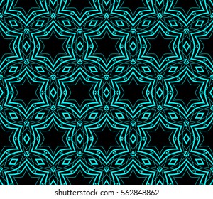 Modern stylish texture. Repeating abstract background with chaotic strokes. Trendy hipster print.Vector seamless pattern.