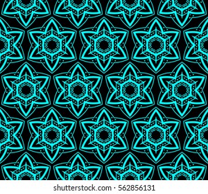 Modern stylish texture. Repeating abstract background with chaotic strokes. Trendy hipster print.Vector seamless pattern.