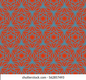 Modern stylish texture. Repeating abstract background with chaotic strokes. Trendy hipster print.Vector seamless pattern.