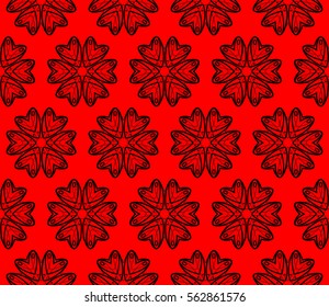 Modern stylish texture. Repeating abstract background with chaotic strokes. Trendy hipster print.Vector seamless pattern.