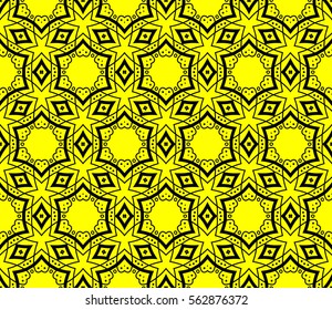 Modern stylish texture. Repeating abstract background with chaotic strokes. Trendy hipster print.Vector seamless pattern.