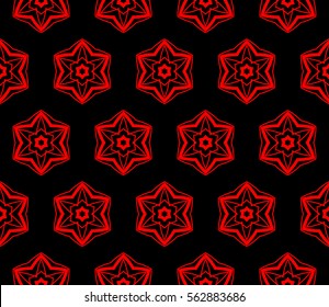 Modern stylish texture. Repeating abstract background with chaotic strokes. Trendy hipster print.Vector seamless pattern.