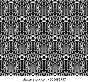 Modern stylish texture. Repeating abstract background with chaotic strokes.Vector monochrome seamless pattern