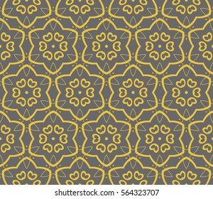 Modern stylish texture. Repeating abstract background with chaotic strokes.Vector monochrome seamless pattern
