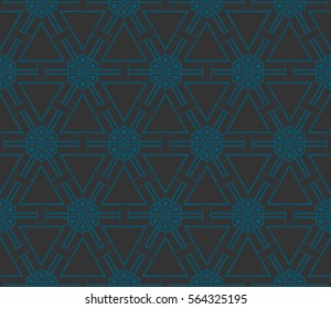 Modern stylish texture. Repeating abstract background with chaotic strokes.Vector monochrome seamless pattern