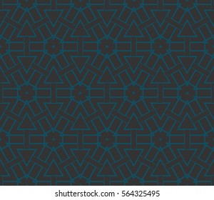 Modern stylish texture. Repeating abstract background with chaotic strokes.Vector monochrome seamless pattern