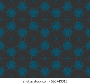 Modern stylish texture. Repeating abstract background with chaotic strokes.Vector monochrome seamless pattern