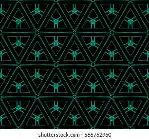 Modern stylish texture. Repeating abstract background with chaotic strokes.Vector monochrome seamless pattern