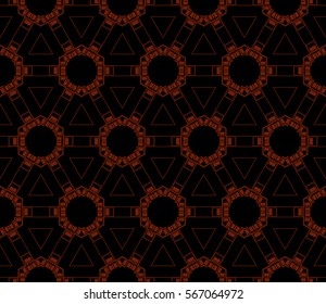 Modern stylish texture. Repeating abstract background with chaotic strokes.Vector monochrome seamless pattern