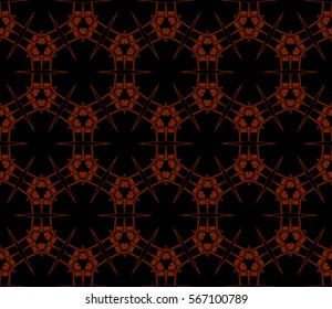 Modern stylish texture. Repeating abstract background with chaotic strokes.Vector monochrome seamless pattern