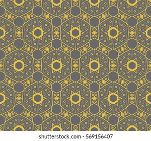 Modern stylish texture. Repeating abstract background with chaotic strokes.Vector monochrome seamless pattern