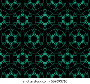 Modern stylish texture. Repeating abstract background with chaotic strokes.Vector monochrome seamless pattern