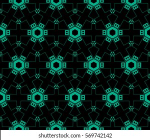 Modern stylish texture. Repeating abstract background with chaotic strokes.Vector monochrome seamless pattern