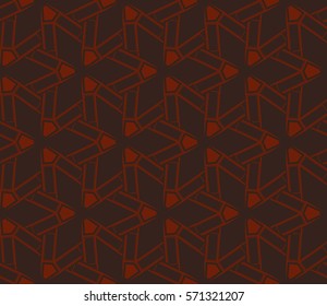 Modern stylish texture. Repeating abstract background with chaotic strokes.Vector monochrome seamless pattern