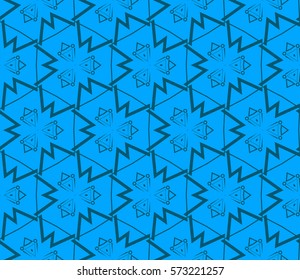 Modern stylish texture. Repeating abstract background with chaotic strokes.Vector monochrome seamless pattern