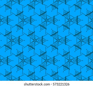 Modern stylish texture. Repeating abstract background with chaotic strokes.Vector monochrome seamless pattern