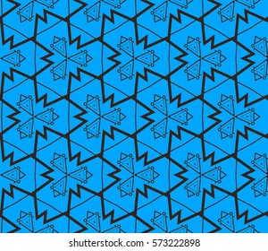 Modern stylish texture. Repeating abstract background with chaotic strokes.Vector monochrome seamless pattern