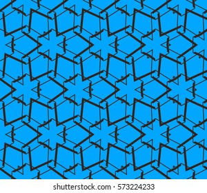 Modern stylish texture. Repeating abstract background with chaotic strokes.Vector monochrome seamless pattern