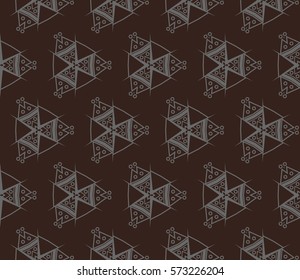 Modern stylish texture. Repeating abstract background with chaotic strokes.Vector monochrome seamless pattern