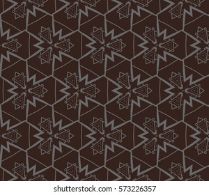 Modern stylish texture. Repeating abstract background with chaotic strokes.Vector monochrome seamless pattern