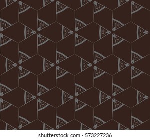 Modern stylish texture. Repeating abstract background with chaotic strokes.Vector monochrome seamless pattern