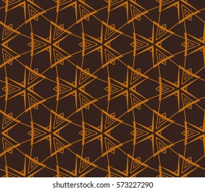 Modern stylish texture. Repeating abstract background with chaotic strokes.Vector monochrome seamless pattern
